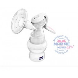 Молокоотсос ручной Chicco Natural Feeling с бутылочкой 
