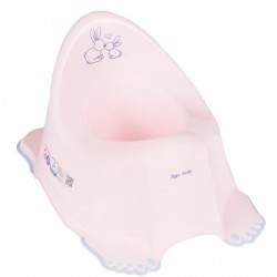 Детский горшок антискользящий LITTLE BUNNIES КРОЛИКИ розовый ТЕГА 