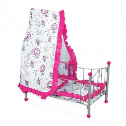 Кукольная кроватка/ Колыбель FEI LI TOYS  56.5х32.5х72cm розовый