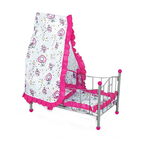 Кукольная кроватка/ Колыбель FEI LI TOYS  56.5х32.5х72cm розовый