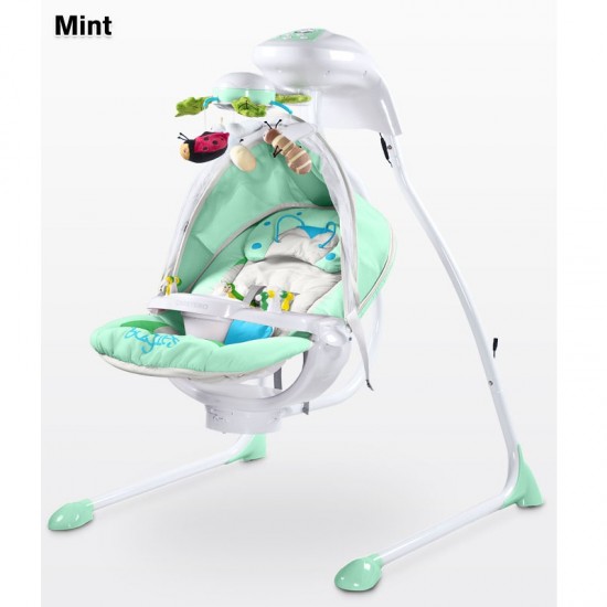 Детские электрокачели Caretero Bugies Mint