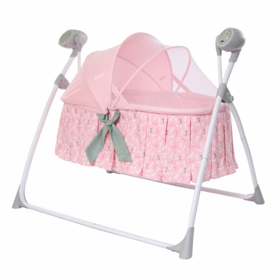 Колыбель качели детские Dolce CARRELLO CRL-7501 Bow Pink