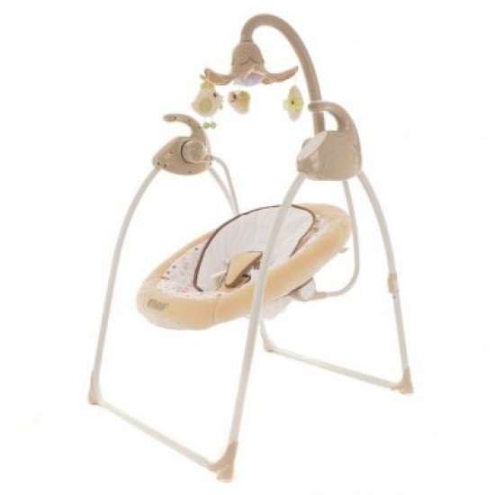 Электрокачели Pituso Carino Beige / TY-028P Бежевый МИШКИ