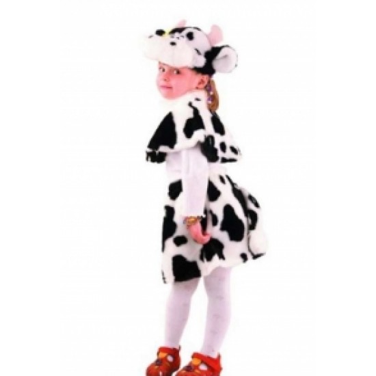 Костюм Коровка черно-белая (мех)