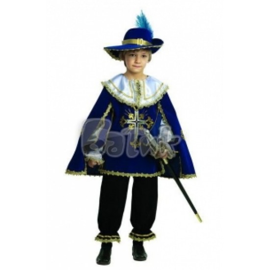 Костюм Мушкетер синий (Зв- маскарад) 401-2