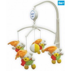 Каруселька с плюшевыми игрушками TK/416М белые медвежата