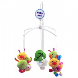 Каруселька с плюшевыми игрушками TK/443М улитки и гусеницы 