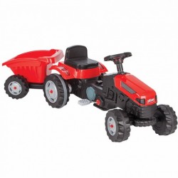 Автомобиль педальный PILSAN Tractor с прицепом Red/Красный