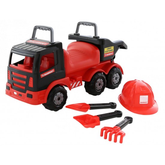 Игрушечный автомобиль каталка/каска/совок №23/грабли №23/лопата №23 MAMMOET 200-02