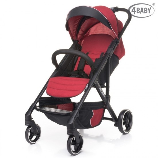 Детская прогулочная коляска 4BABY RIO-FLEXY Red