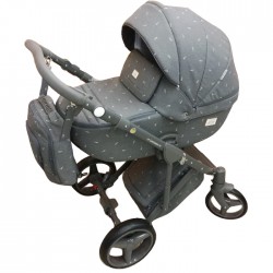 Коляска Adamex Luciano 2 в 1 Y116 графитовый/серый