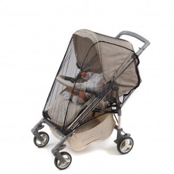 Москитная сетка BAMBOLA УНИВЕРСАЛЬНАЯ Белый/молнии на весь купол люлька/прогулка 