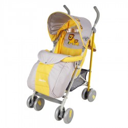 Коляска-трость BamBola ЛЕВ Желтый/серый