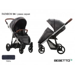Детская прогулочная коляска Bebetto Rainbow 04 рама серая