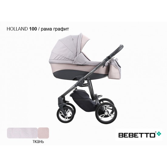 Детская коляска 2 в 1 Bebetto Holland 100 рама графит