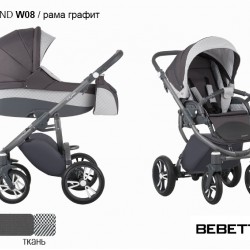 Детская коляска 2 в 1 Bebetto Holland W08 рама графит