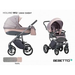 Детская коляска 2 в 1 Bebetto Holland W52 рама графит