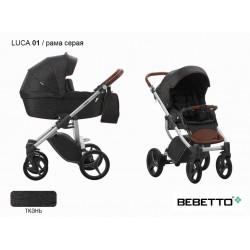 Детская коляска 2 в 1 Bebetto Luca 01 рама серая