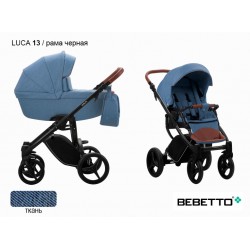 Детская коляска 2 в 1 Bebetto Luca 13 рама черная