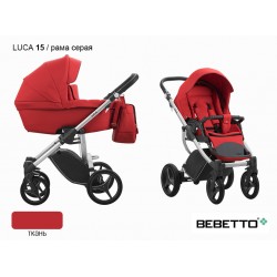 Детская коляска 2 в 1 Bebetto Luca 15 рама серая