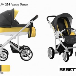 Детская коляска 2 в 1 Bebetto Magnum 224 рама белая