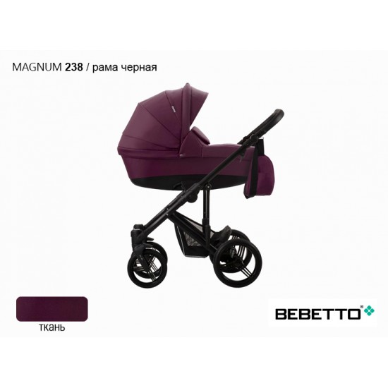 Детская коляска 2 в 1 Bebetto Magnum 238 рама черная
