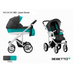 Детская коляска 2 в 1 Bebetto Magnum 383 рама белая