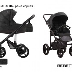 Детская коляска 2 в 1 Bebetto Magnum LUX 06 рама черная