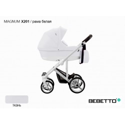 Детская коляска 2 в 1 Bebetto X201 рама белая
