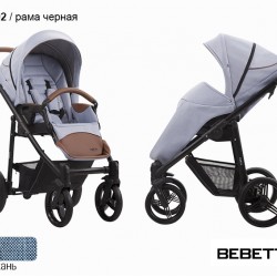 Детская прогулочная коляска Bebetto Nico 02 рама черная
