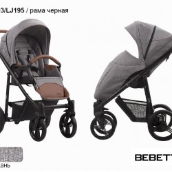 Детская прогулочная коляска Bebetto Nico 03 LJ195 рама черная