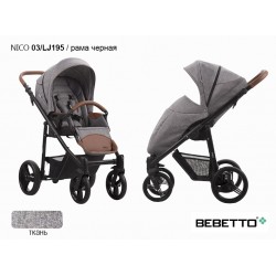 Детская прогулочная коляска Bebetto Nico 03 LJ195 рама черная