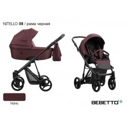 Детская коляска 2 в 1 Bebetto Nitello 08 рама черная