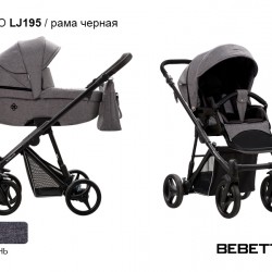 Детская коляска 2 в 1 Bebetto Nitello LJ195 рама черная