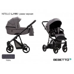 Детская коляска 2 в 1 Bebetto Nitello LJ195 рама черная