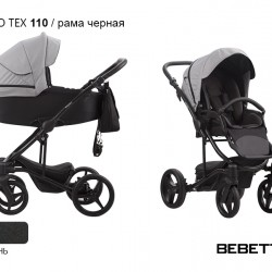Детская коляска 2 в 1 Bebetto Torino TEX 110 рама черная