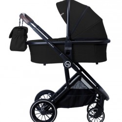 Детская коляска Bubago LIRA BD801 3в1 Black (Черный) рама черная