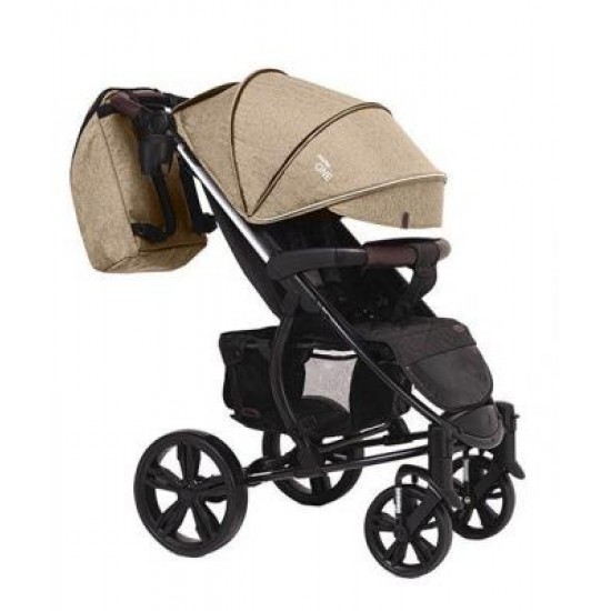 Детская коляска Bubago BG1120 MODEL ONE Beige & black (бежево-черный)