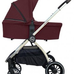 Детская коляска Bubago Lacio Wine Red 3в1 (хром)