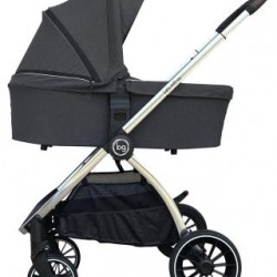 Детская коляска Bubago Lacio Dark Grey 3в1 (хром)