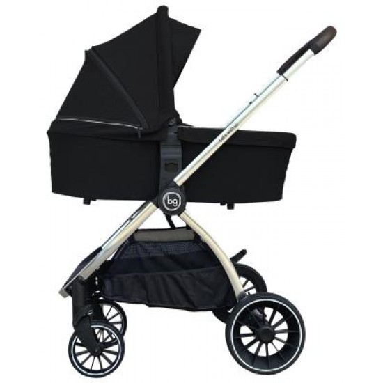Детская коляска Bubago Lacio Black 3в1 (хром)