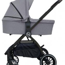 Детская коляска Bubago Lacio Light Grey 3в1 (черный)