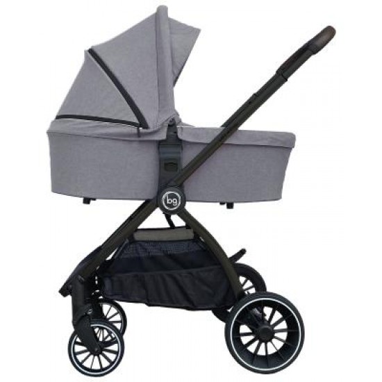 Детская коляска Bubago Lacio Light Grey 3в1 (черный)