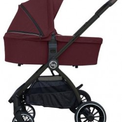 Детская коляска Bubago Lacio Wine Red 3в1 (черный)