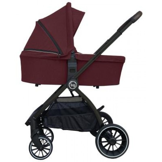Детская коляска Bubago Lacio Wine Red 3в1 (черный)