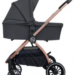 Детская коляска Bubago Lacio Dark Grey 3в1 (бронза)
