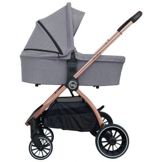 Детская коляска Bubago Lacio Light Grey 3в1 (бронза)