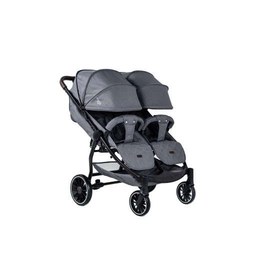 Детская прогулочная коляска Bubago BG T1 MODEL Q Duo Grey