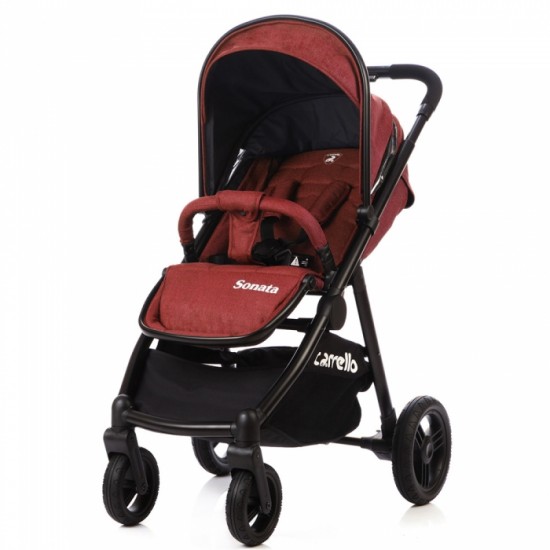 Детская коляска CARRELLO Sonata CRL-1416 Ruby Red/красный