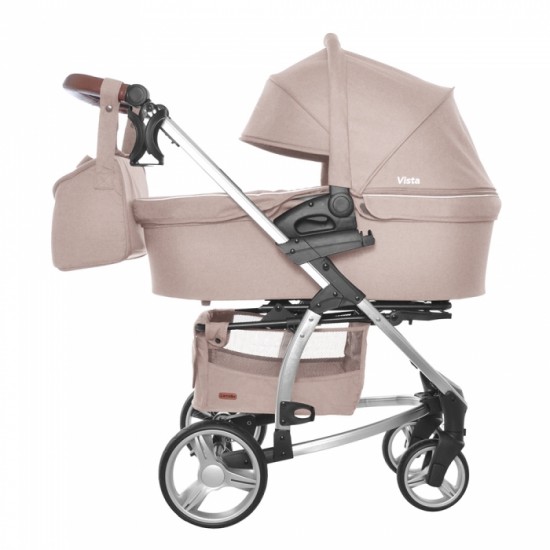 Детская коляска CARRELLO Vista 2 в 1 CRL-6501 STONE BEIGE/бежевый